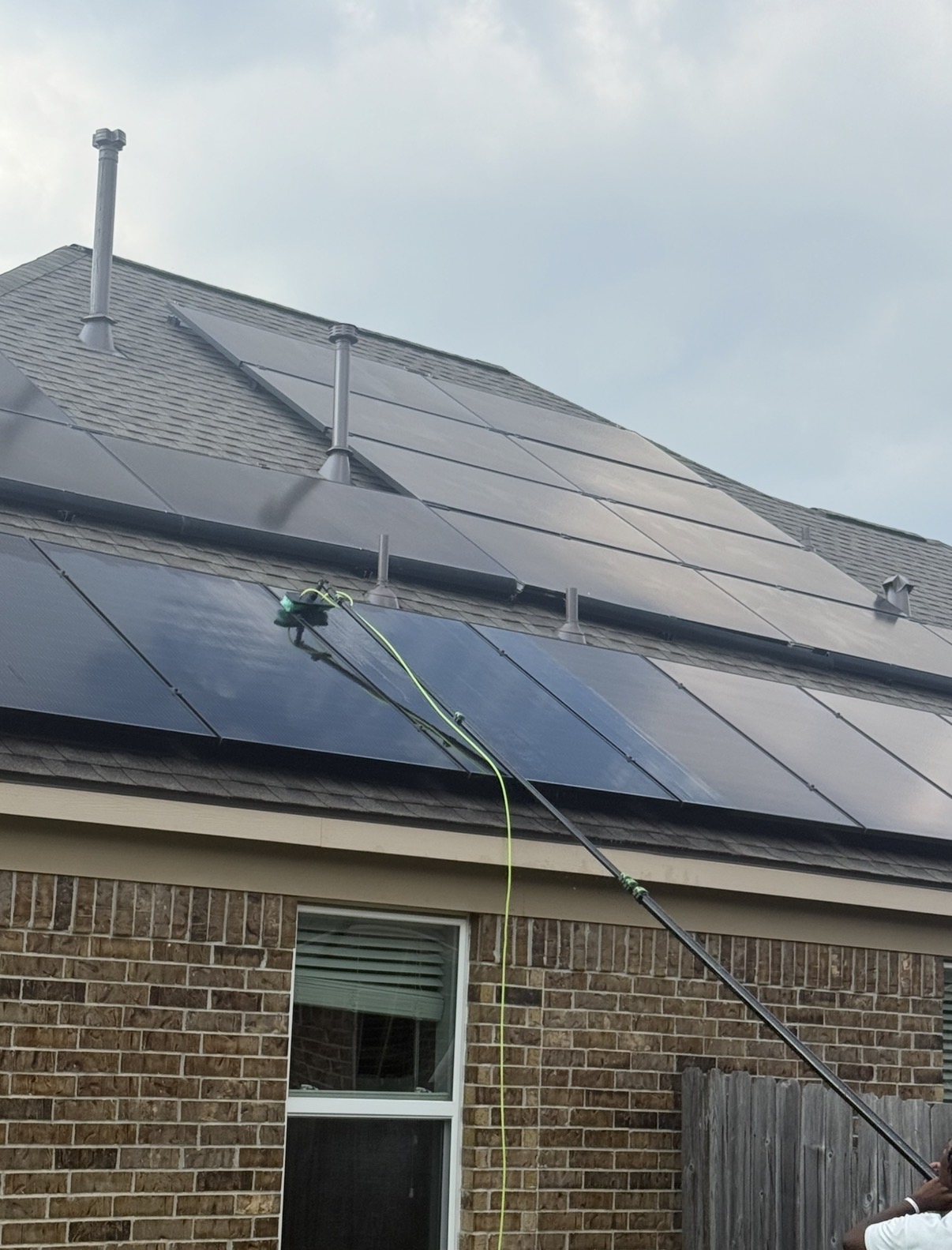 Solar panel cleaning