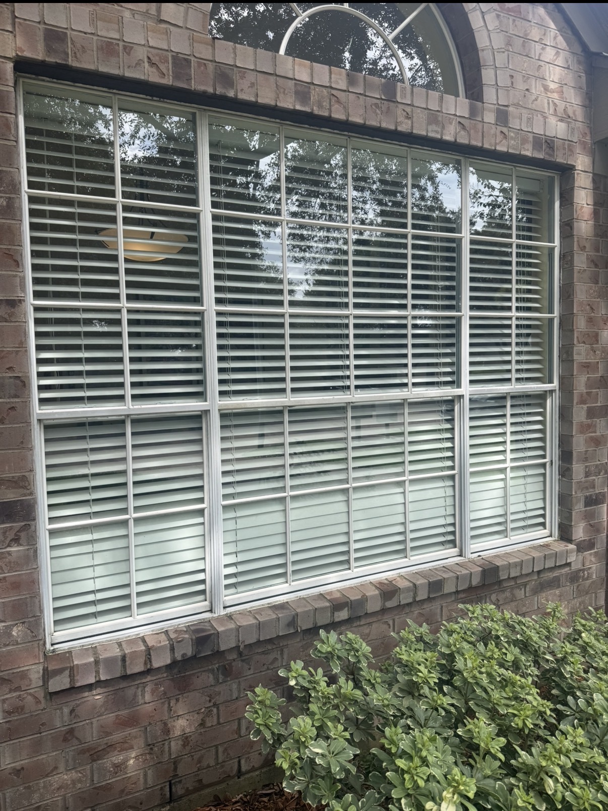 Spotless residential window, frames and sills after cleaning